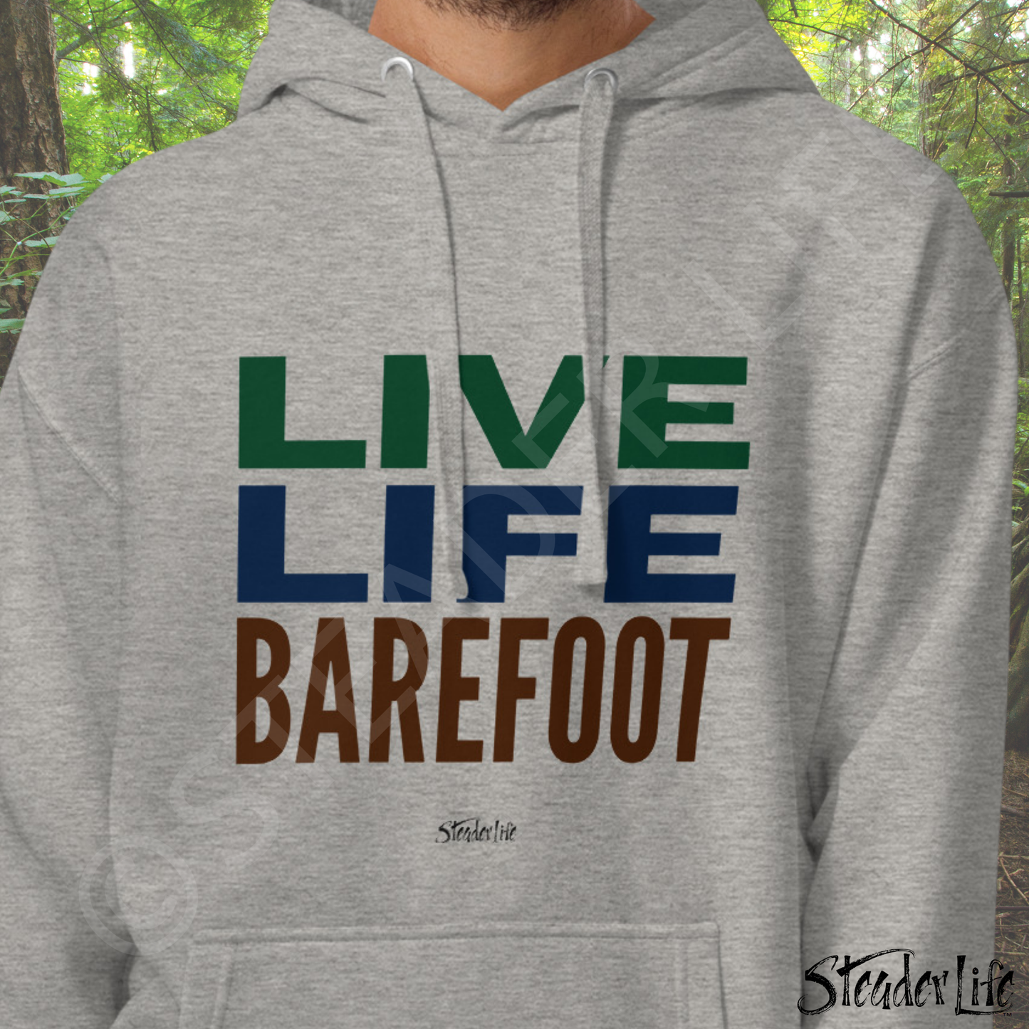 Live Life Barefoot Bold - Men's Hoodie