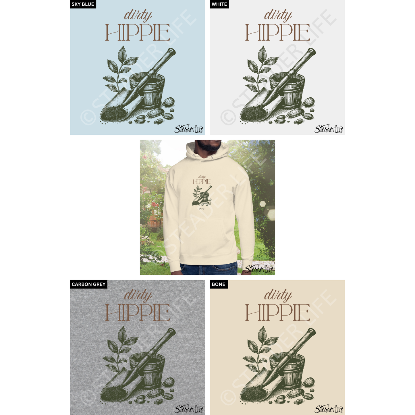 Dirty Hippie Dirt & Seeds - Adult Hoodie