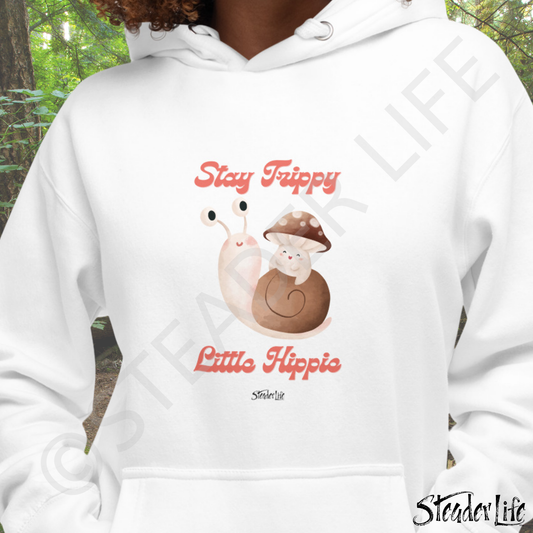 Stay Trippie Little Hippie Snail - Adult Hoodie