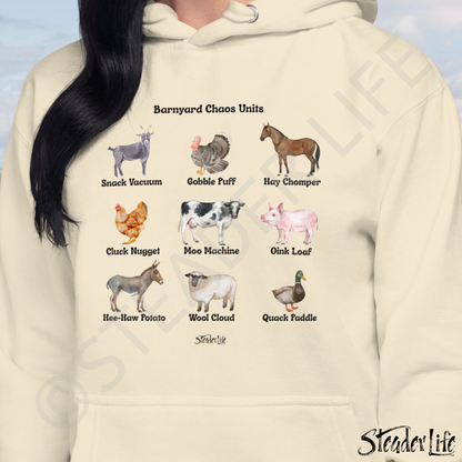 Barnyard Chaos Units - Adult Hoodie