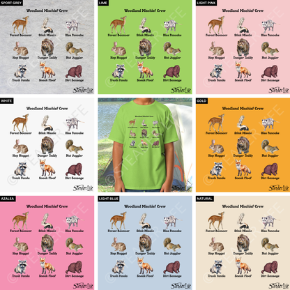 Woodland Mischief Crew - Kids Classic Tee 5000B