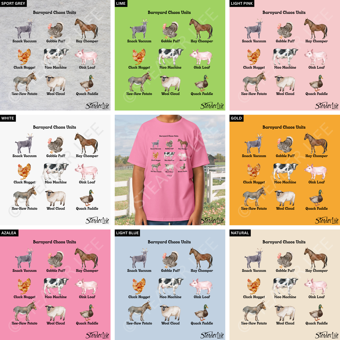 Barnyard Chaos Units - Kids Tee