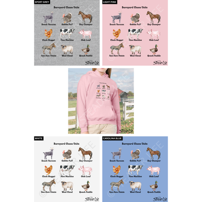 Barnyard Chaos Units - Kids Hoodie