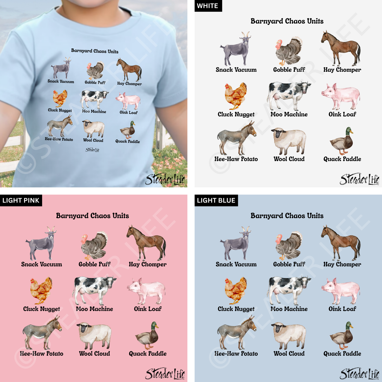 Barnyard Chaos Units - Baby Tee