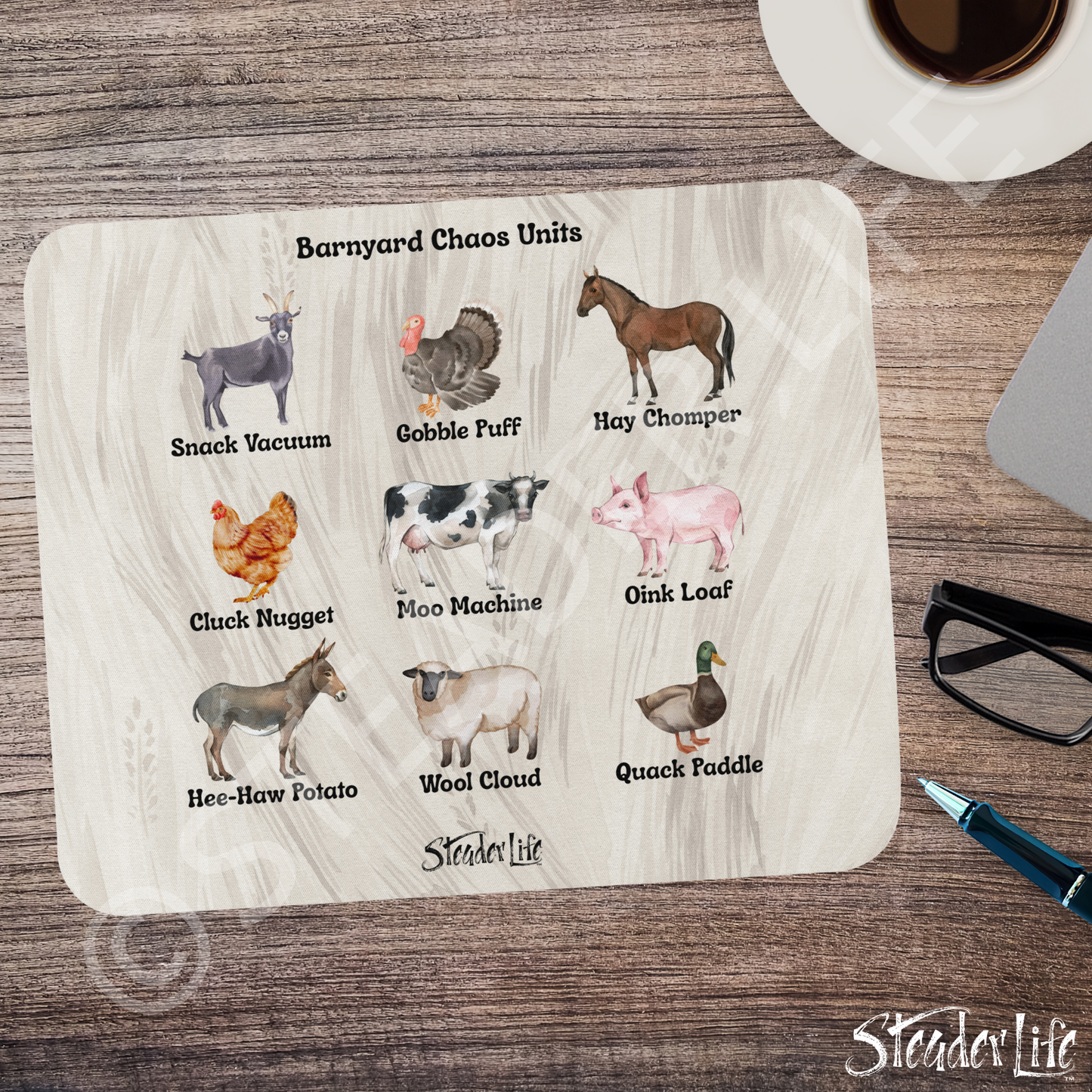Barnyard Chaos Units - Basic Mouse Pad