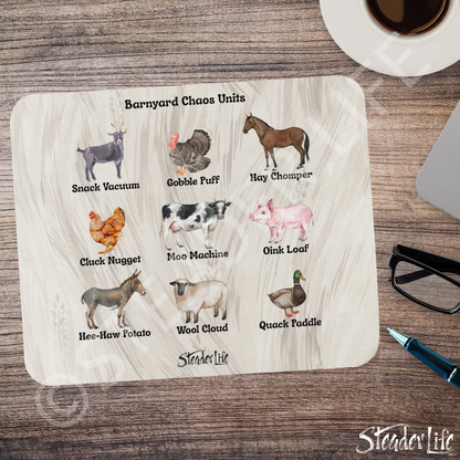 Barnyard Chaos Units - Basic Mouse Pad