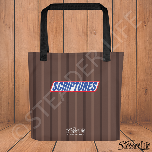 Steader Way™ Scriptures Chocolate - Classic Tote Bag