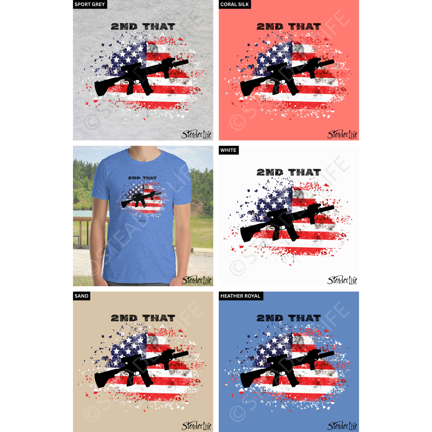 2nd That Flag & Fire - Adult Tee