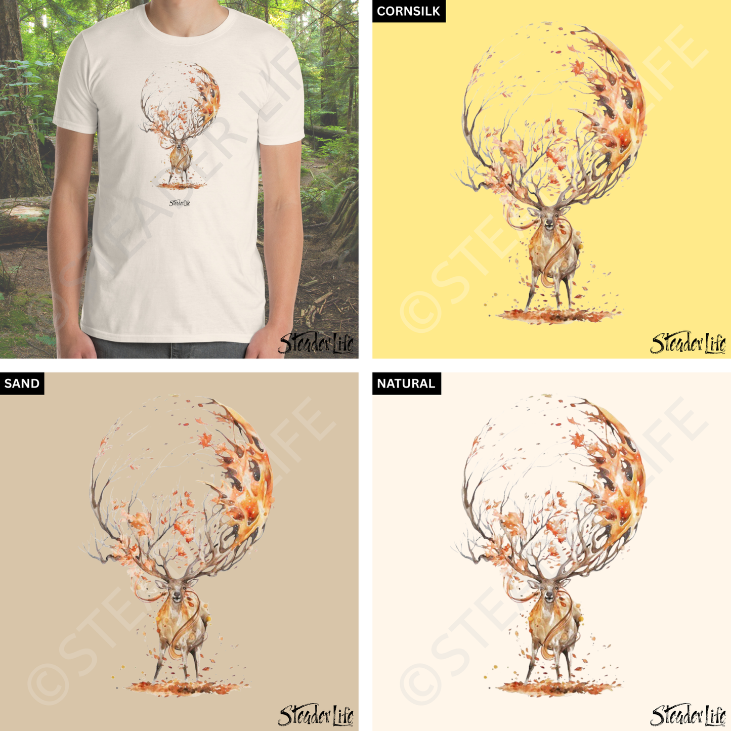 Autumn's Embrace Buck - Adult Tee