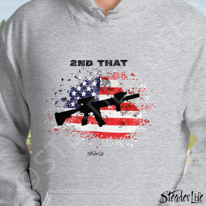 2nd That Flag & Fire - Adult Hoodie