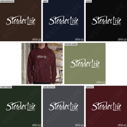 Steader Life™ Originals Logo - Dark Adult Hoodie
