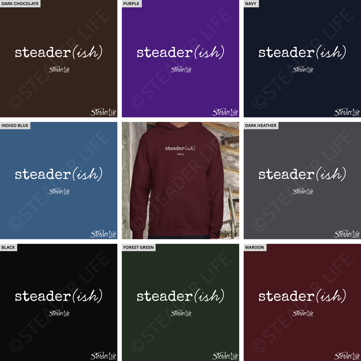 Steader Life™ Steader(ish) - Dark Adult Hoodie