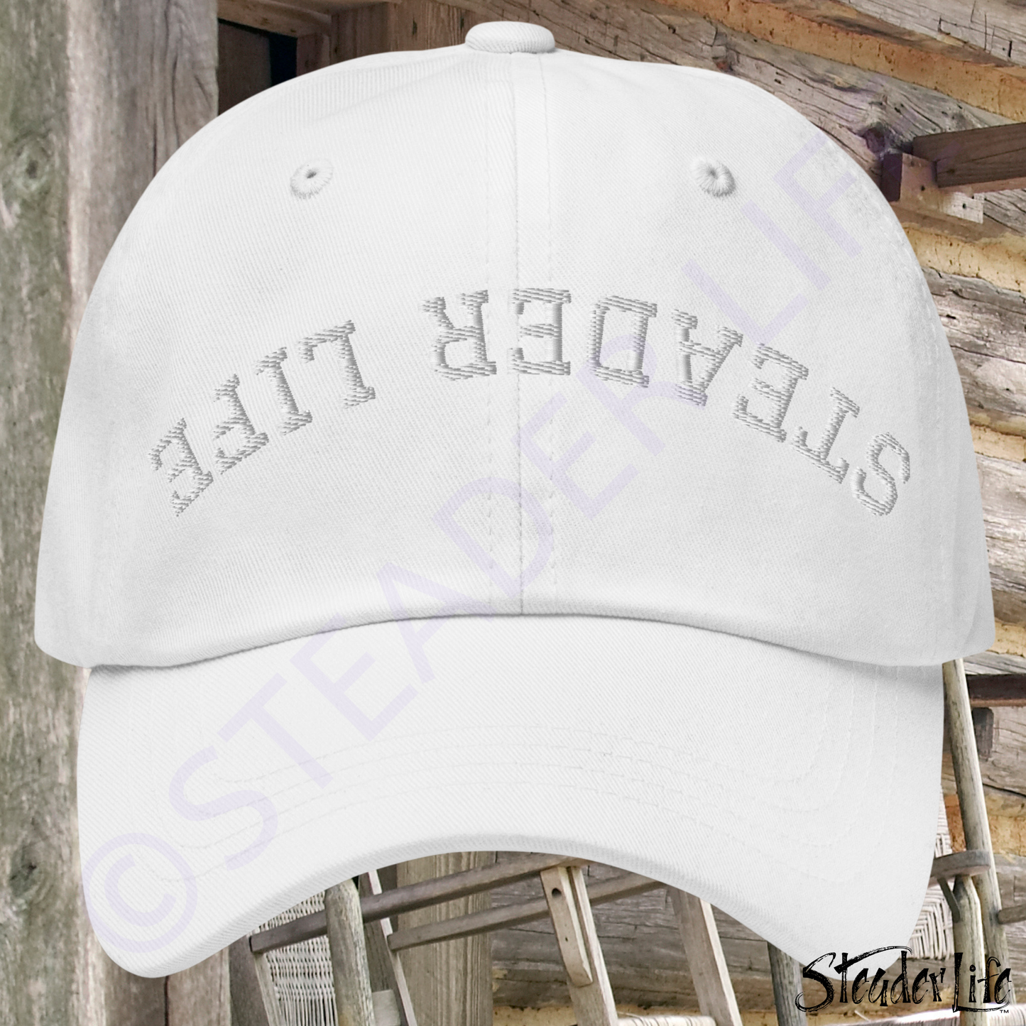 Steader Life™ Flip Out White Puff - Embroidered Classic Ball Cap