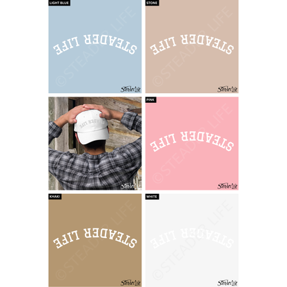 Steader Life™ Flip Out White Puff - Embroidered Classic Ball Cap