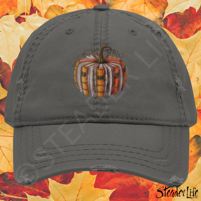 Pumpkin Novelty - Dark Distressed Ball Cap