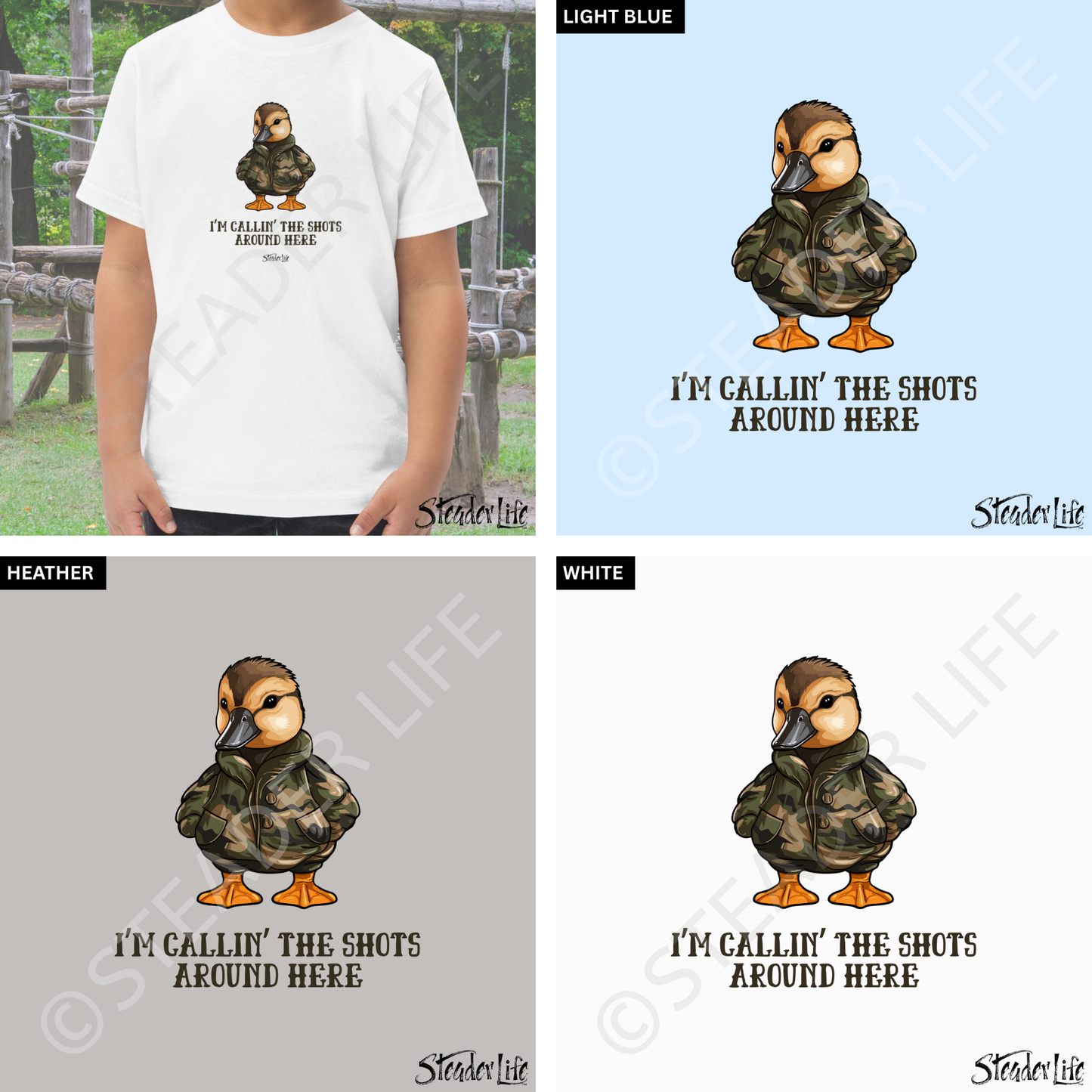 Callin' The Shots Boy Duck - Toddler Tee