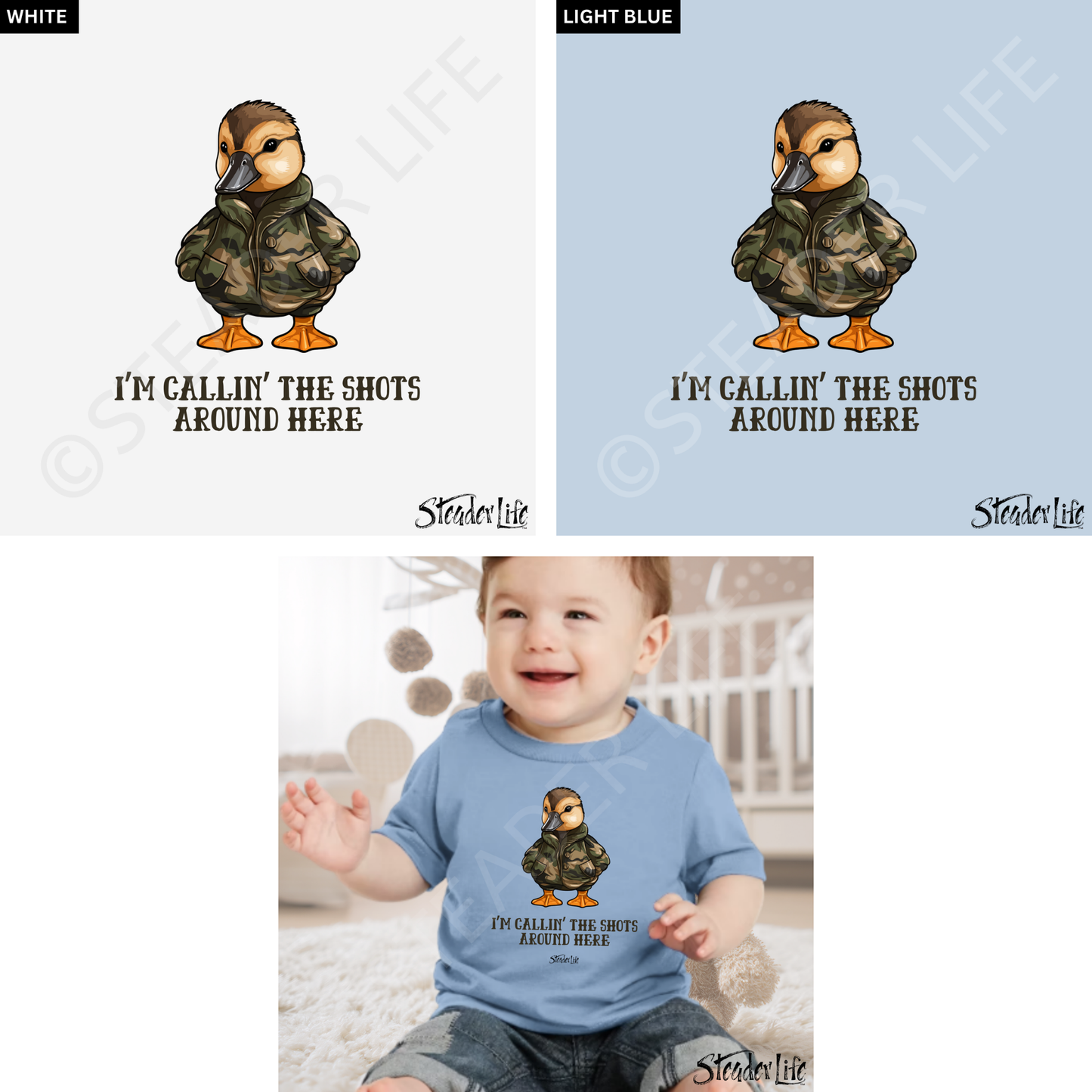 Callin' The Shots Boy Duck - Baby Tee