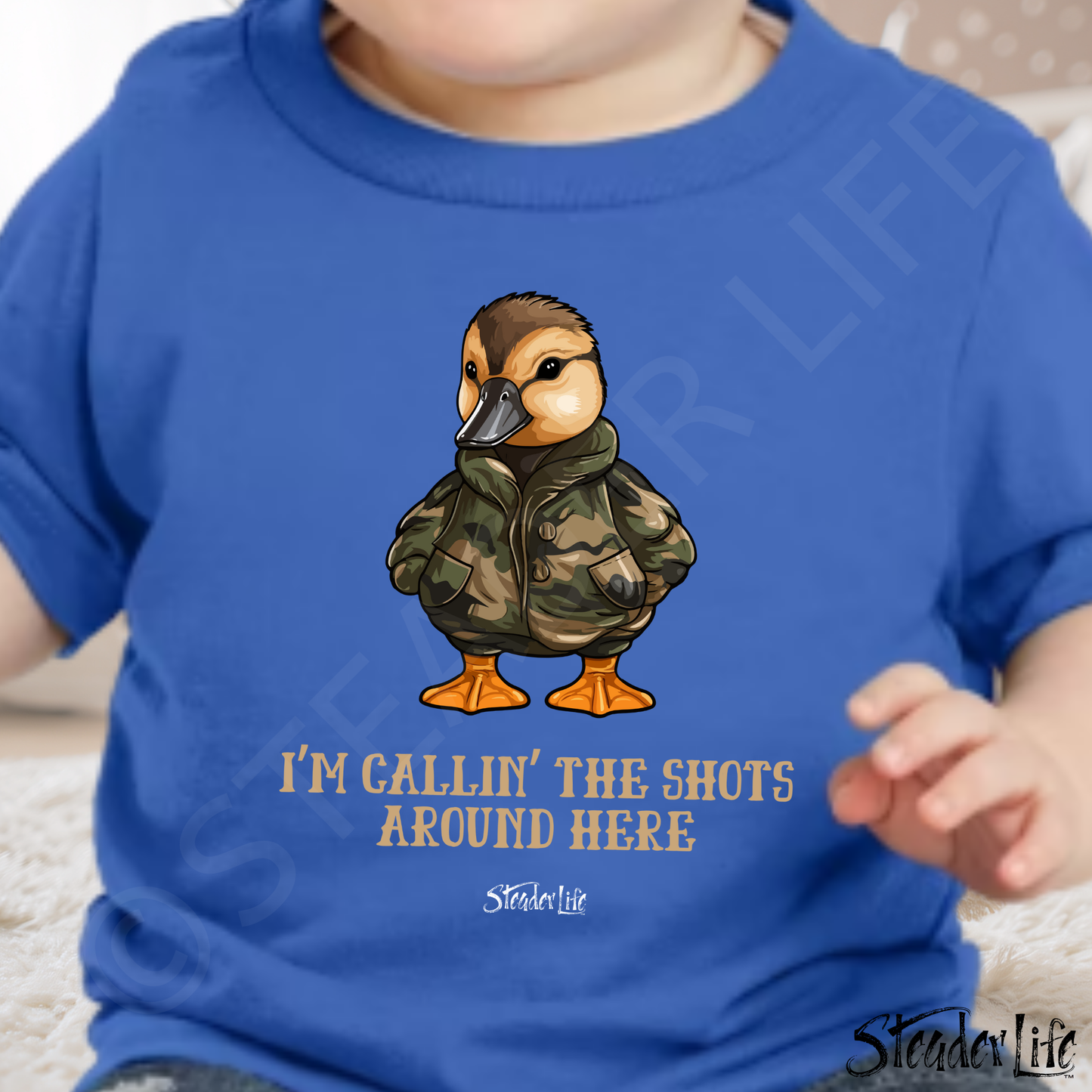 Callin' The Shots Boy Duck - Dark Baby Tee