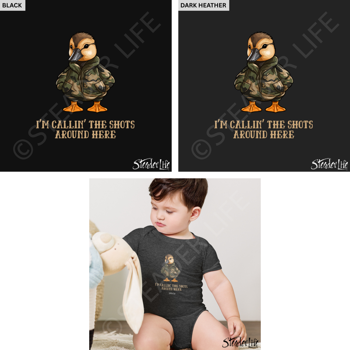Callin' The Shots Boy Duck - Dark Baby Funsie