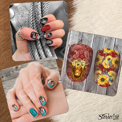 Both Sides Of The Fence Nail Wraps | 3 Set Bundle