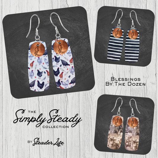 Blessings By The Dozen | Simply Steady 3-Pair Earring Set