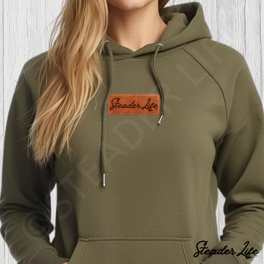 Ashe Leather Patch | Adult Hoodie