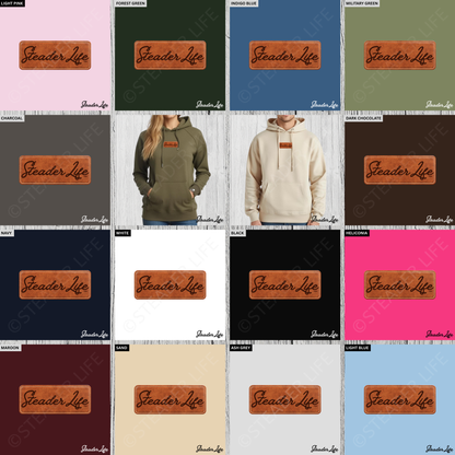 Ashe Leather Patch | Adult Hoodie