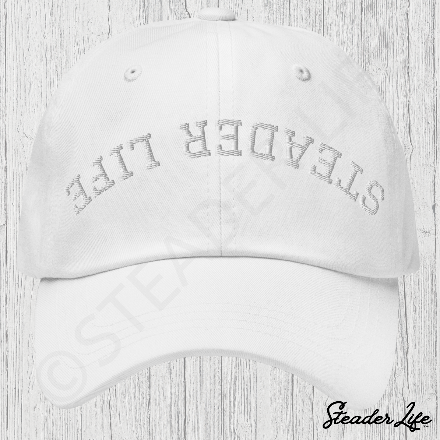 Flip Out White | Puff Emb Classic Cotton Ball Cap