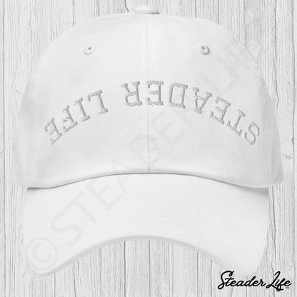 Flip Out White | Puff Emb Classic Cotton Ball Cap