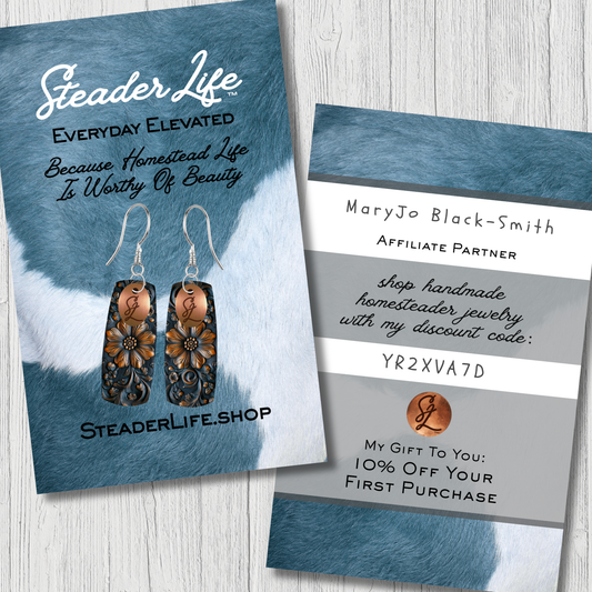 GrowSteady™ Affiliate Program Share Cards | Set Of 50