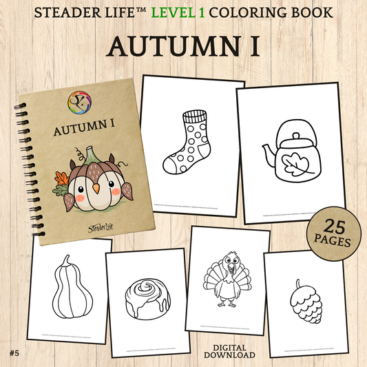 Autumn I - Level 1 Coloring Book Download